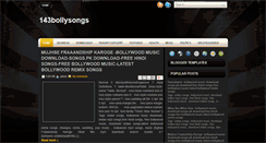 Desktop Screenshot of 143bollysongs.blogspot.com