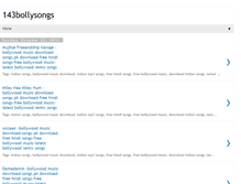 Tablet Screenshot of 143bollysongs.blogspot.com