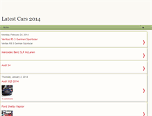 Tablet Screenshot of latestcars2014.blogspot.com