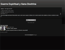 Tablet Screenshot of guerraespiritualysanadoctrina.blogspot.com