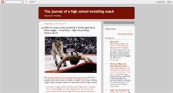 Desktop Screenshot of highschoolwrestlingcoach.blogspot.com