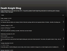 Tablet Screenshot of deathknight-blog.blogspot.com