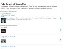 Tablet Screenshot of folkdancesofsourashtra.blogspot.com