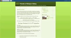 Desktop Screenshot of friendsofdelapreabbey.blogspot.com