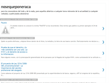 Tablet Screenshot of nosequeponeracaynomeimporta.blogspot.com