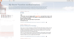 Desktop Screenshot of mysecretvacation.blogspot.com