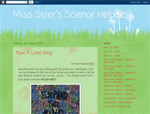 Tablet Screenshot of misssizerssciencehelpdesk.blogspot.com