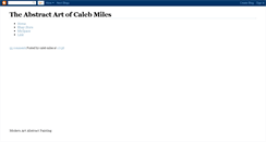 Desktop Screenshot of calebmiles.blogspot.com