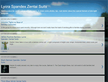 Tablet Screenshot of lycrazentaisuits.blogspot.com