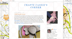 Desktop Screenshot of craftycassiescorner.blogspot.com