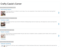 Tablet Screenshot of craftycassiescorner.blogspot.com