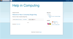 Desktop Screenshot of helpincomputing.blogspot.com