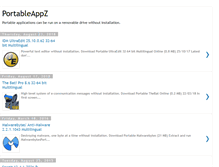 Tablet Screenshot of portableapptrash.blogspot.com