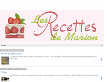 Tablet Screenshot of lesrecettesdemarion.blogspot.com