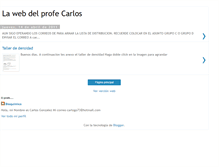 Tablet Screenshot of lawebdelprofecarlos.blogspot.com