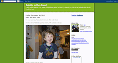 Desktop Screenshot of bubbleinthedesert.blogspot.com