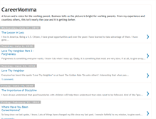 Tablet Screenshot of careerparent.blogspot.com