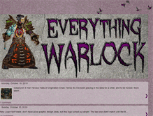 Tablet Screenshot of everythingwarlock.blogspot.com