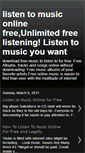 Mobile Screenshot of listentomusiconlinefree.blogspot.com