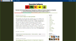 Desktop Screenshot of amazoniaindigena2010.blogspot.com