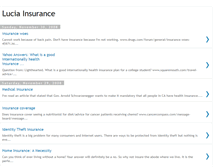 Tablet Screenshot of luciainsurance.blogspot.com