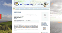 Desktop Screenshot of communityarticle.blogspot.com