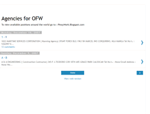 Tablet Screenshot of ofwagencies.blogspot.com