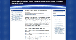 Desktop Screenshot of howtomakeragnarokprivateserver.blogspot.com