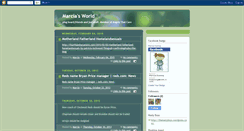 Desktop Screenshot of marciasworld.blogspot.com