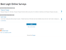 Tablet Screenshot of bestonlinesurvey.blogspot.com