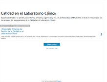 Tablet Screenshot of calidadenlaboratorioclinico.blogspot.com
