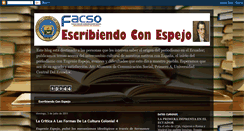 Desktop Screenshot of escribiendoconespejo.blogspot.com