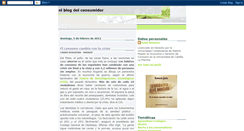 Desktop Screenshot of elblogdelconsumidor.blogspot.com