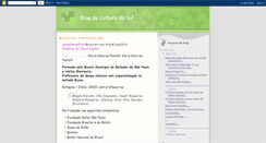 Desktop Screenshot of blogculturadosul.blogspot.com