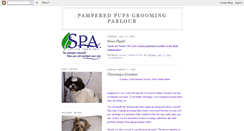 Desktop Screenshot of pamperedpupsgroomingparlour.blogspot.com