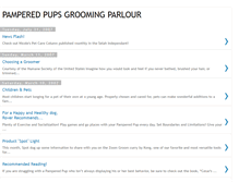 Tablet Screenshot of pamperedpupsgroomingparlour.blogspot.com