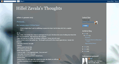 Desktop Screenshot of hillelzavalasthoughts.blogspot.com