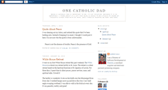 Desktop Screenshot of onecatholicdad.blogspot.com