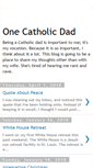Mobile Screenshot of onecatholicdad.blogspot.com