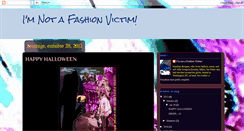 Desktop Screenshot of imnotafashionvictim.blogspot.com