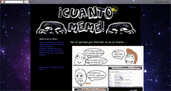 Desktop Screenshot of cuantomeme.blogspot.com