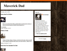 Tablet Screenshot of maverickdad.blogspot.com