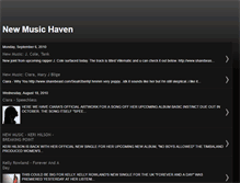 Tablet Screenshot of newmusichaven.blogspot.com