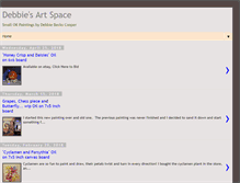 Tablet Screenshot of debbiesartspace.blogspot.com