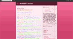 Desktop Screenshot of larissacristina.blogspot.com