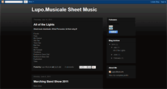 Desktop Screenshot of lupomusicale.blogspot.com