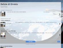 Tablet Screenshot of delizieorvieto.blogspot.com