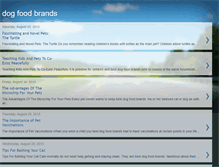 Tablet Screenshot of dog-foodbrands.blogspot.com