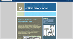 Desktop Screenshot of criticaltheoryforum.blogspot.com