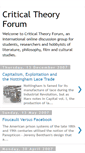Mobile Screenshot of criticaltheoryforum.blogspot.com